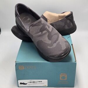 BZees Shoes NEW Women sz 9 cushioned insole Slip on Jitterbug Sneaker camo print